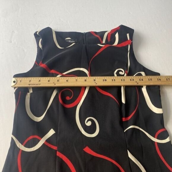 AGB Women’s Mini Dress Size 4 Black/red Sleeveless Casual Zip Pre Owned - Picture 7 of 15
